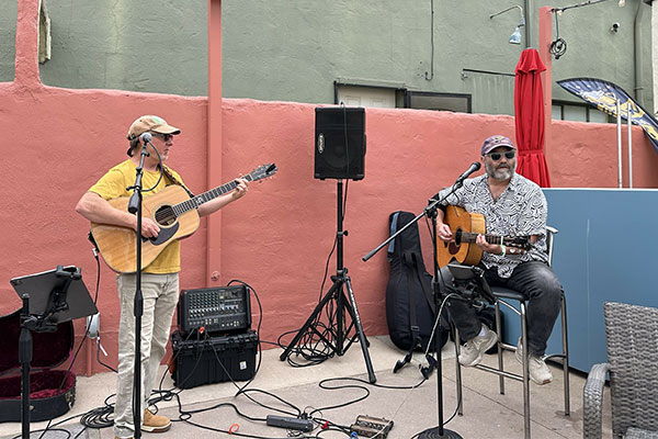 Live music on the patio