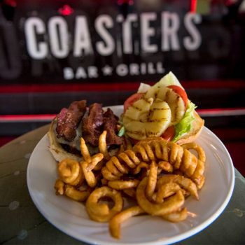 a meal at Coasters